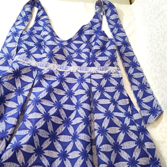 Modcloth Dresses & Skirts - ModCloth Women's Halter Backless W/Pockets! Dress XL Blue